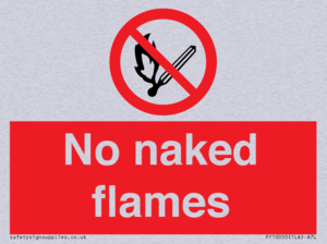 No naked flames